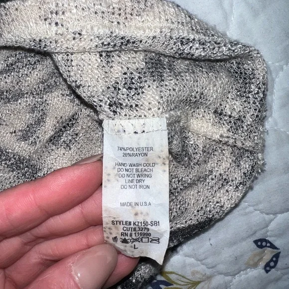 Ginger G Tribal Print Lightweight Sweater Size Large‎ Pullover Brown & Beige - Picture 9 of 10